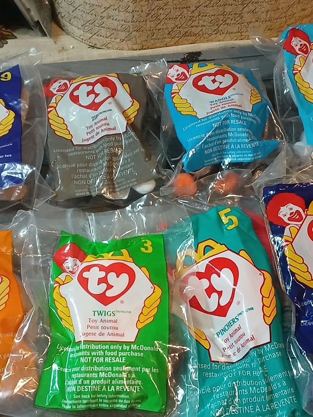 Ty McDonald’s Plush Beanie Babies - . Set Of 12